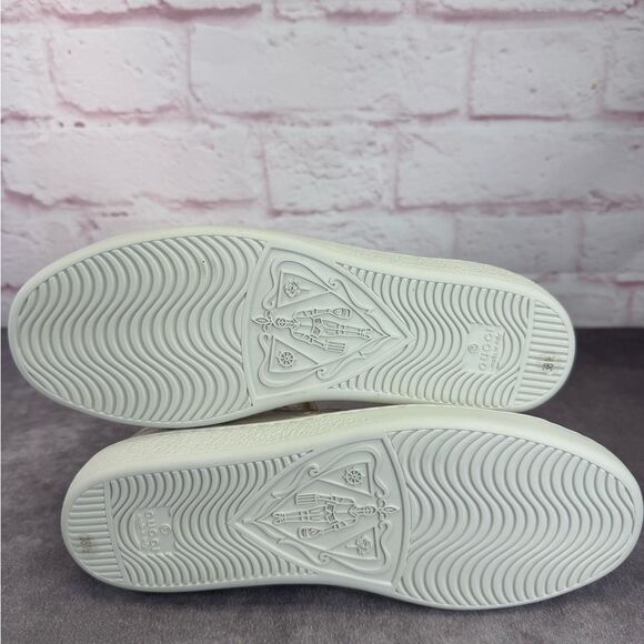 Gucci Women’s Series Gg Embossed Low Sneakers New 38.5 - Picture 9 of 12